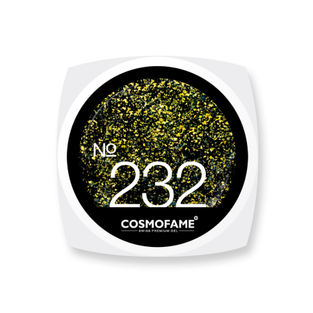 colorgel glitter flakes 232 "Yellow Aquatic Flakes"