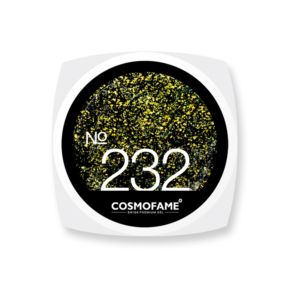 colorgel glitter flakes 232 "Yellow Aquatic Flakes"