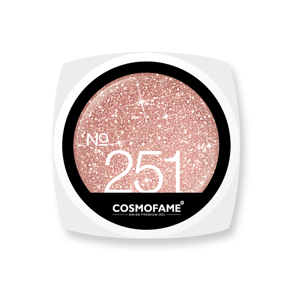 colorgel glitter flakes 251 "simply rose gold"