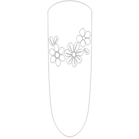 3D shapes 026 flower mirror