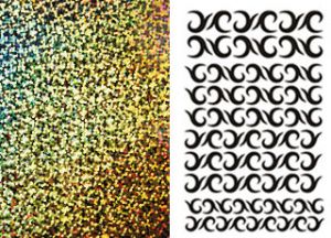 Creative Sticker Gold Glitter