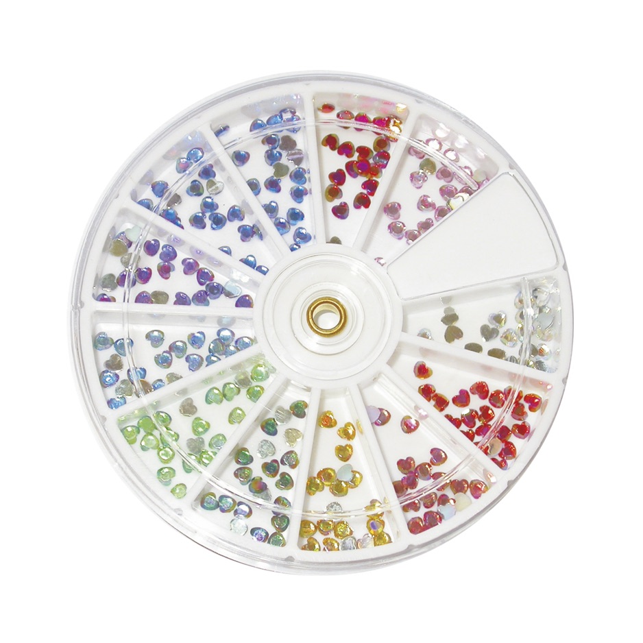 Strass Karussell Herze irrisierend