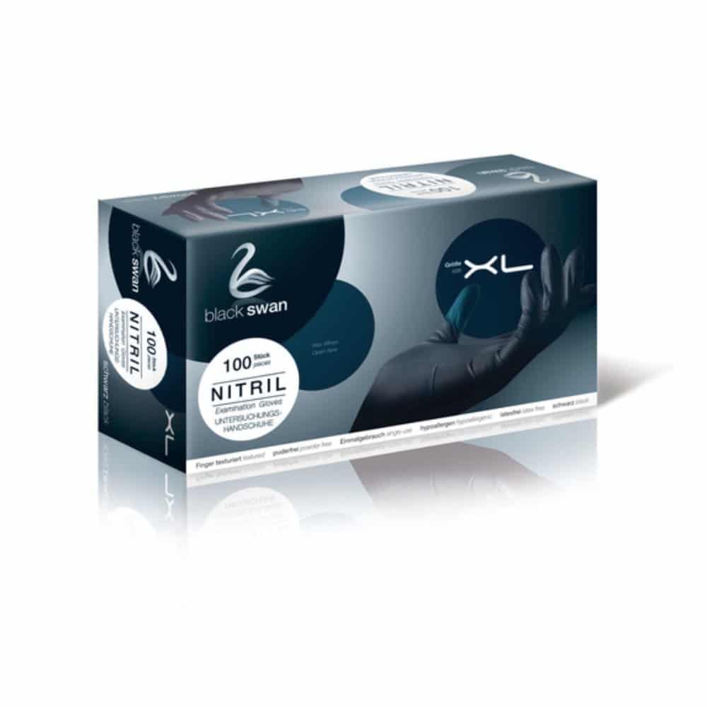 handschuhe nitril black swan à 100 Stück