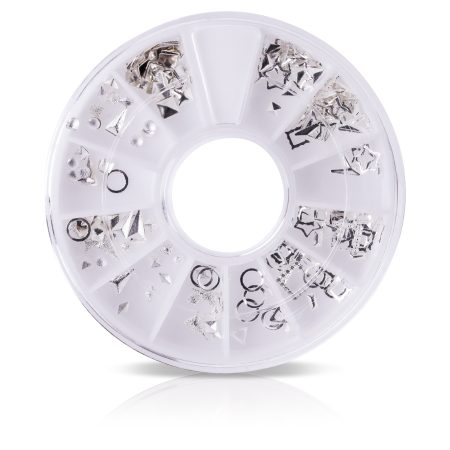 karussel mit silver gold nail-art mix