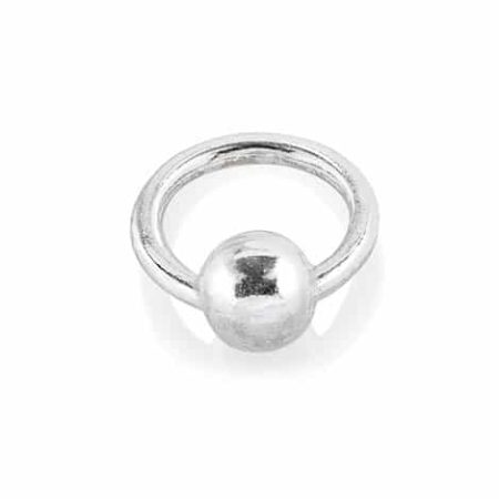 Nail-Art Piercing, silber Kugel