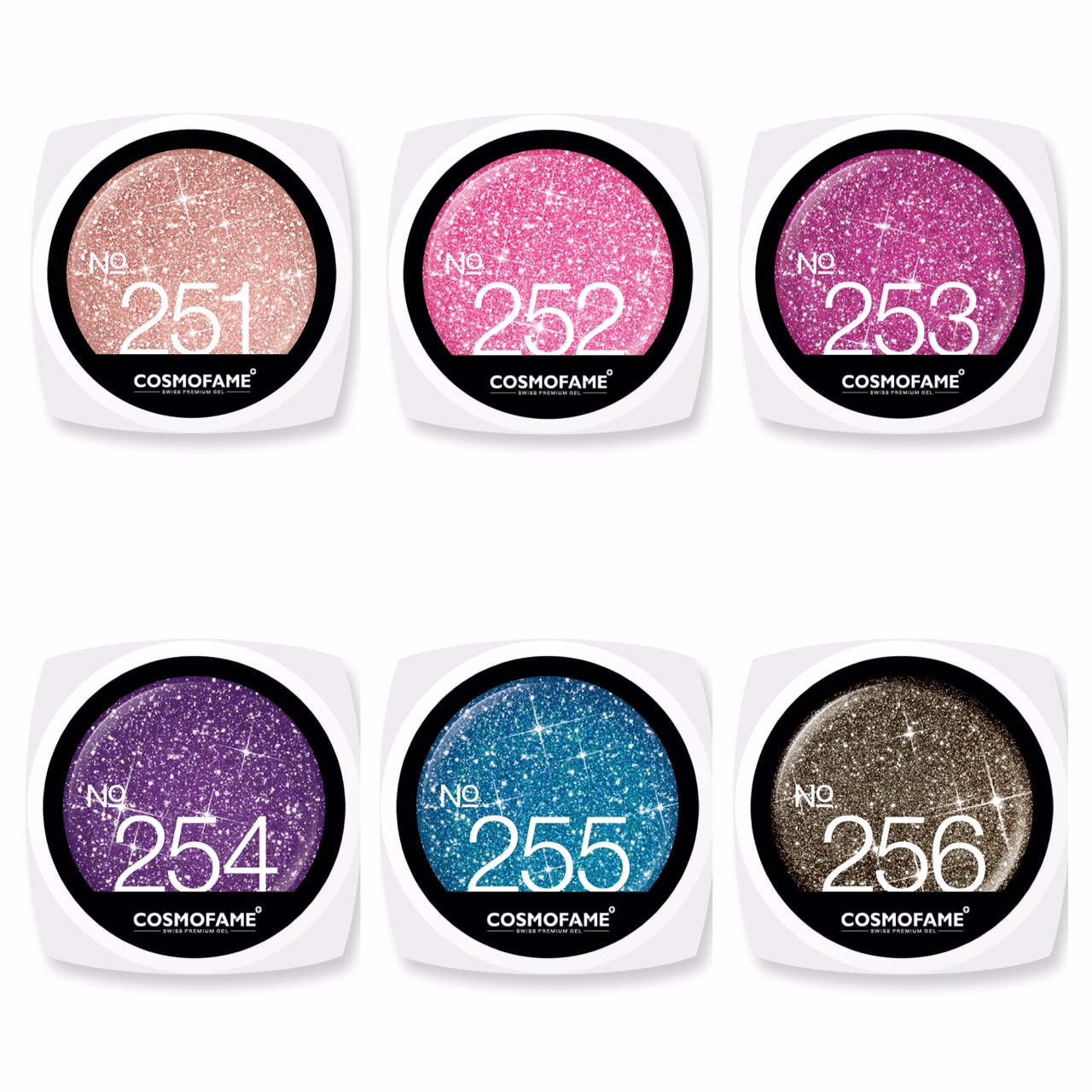 colorgel set - unicorn chrome glitter edition
