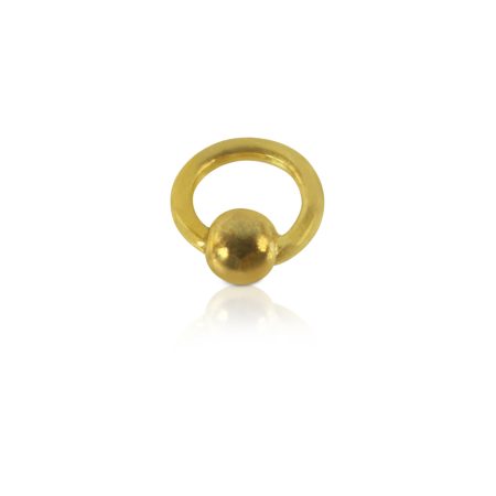 Nail-Art Piercing, gold Kugel klein