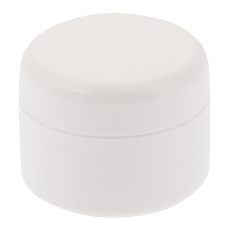 Kunststoffdose weiss 5ml, leer