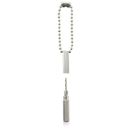 Piercing Bohrer an Silber Kette