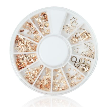 Karussel mit rose gold Nail-Art Mix