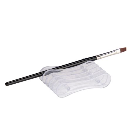 pinselhalter clear mit glitter