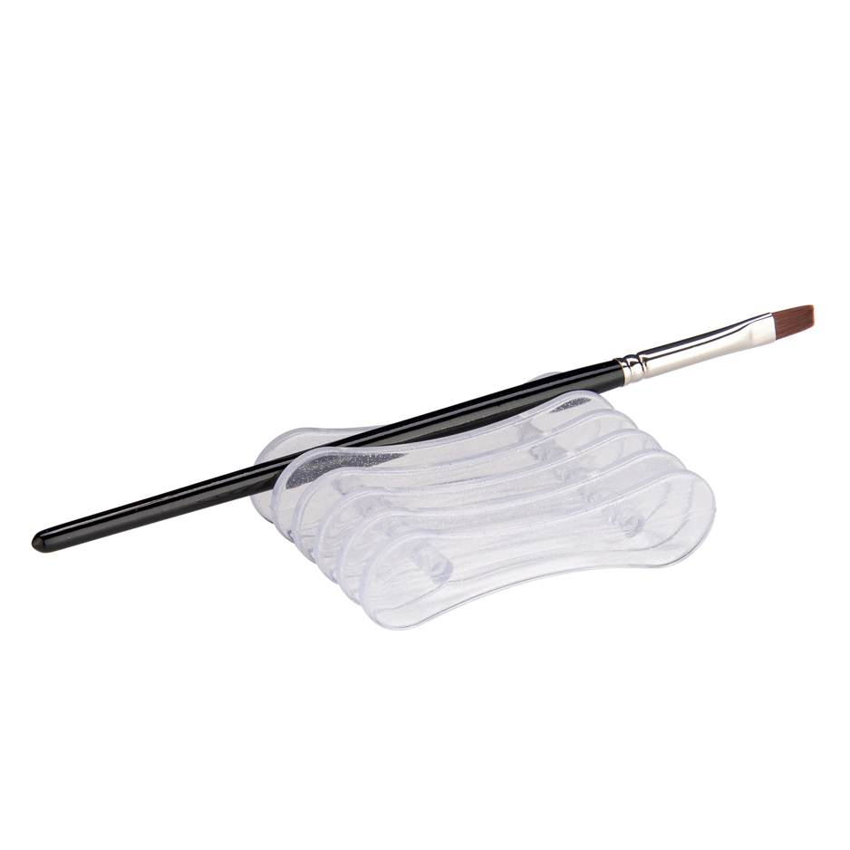 pinselhalter clear mit glitter