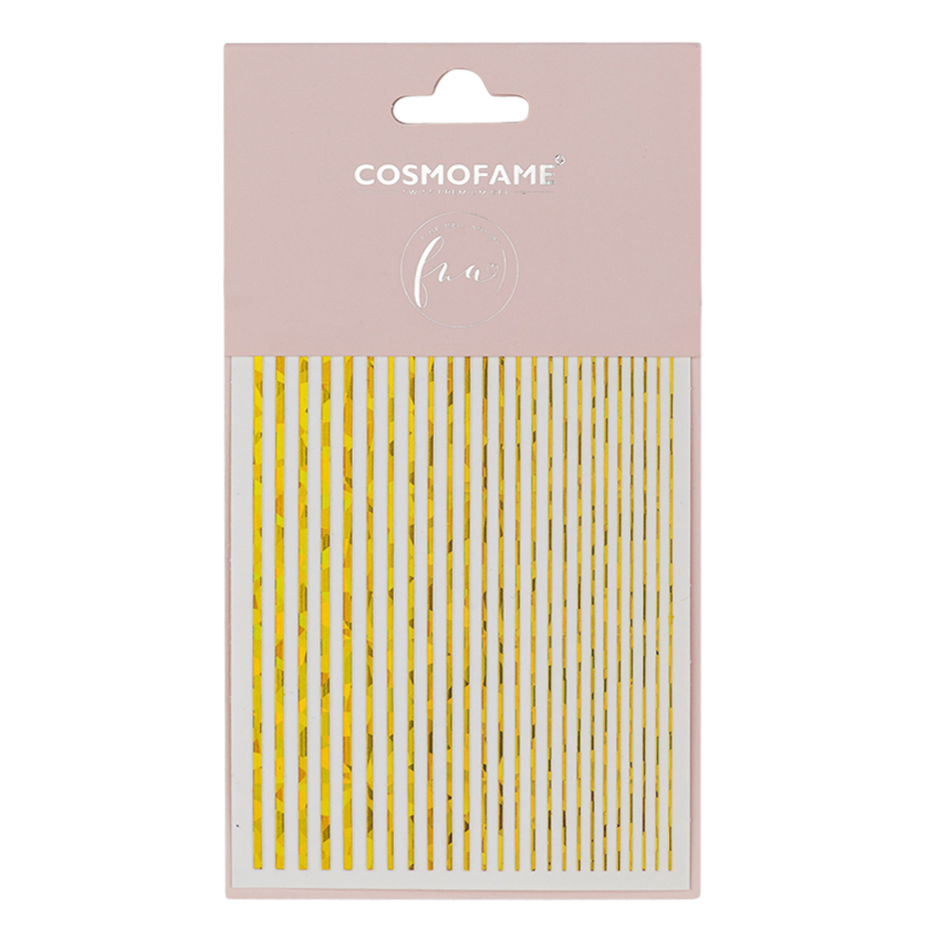 nailart sticker 3D decoration golden stripes