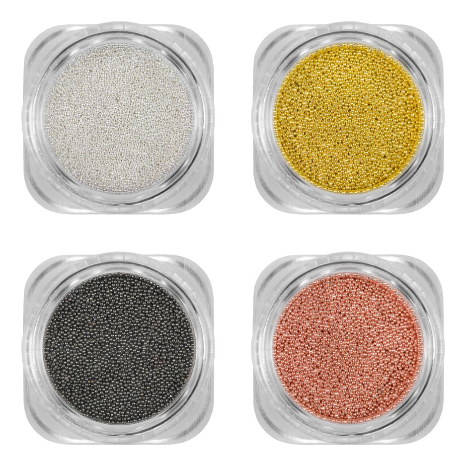 nailart mikro-metallperlen set-mix