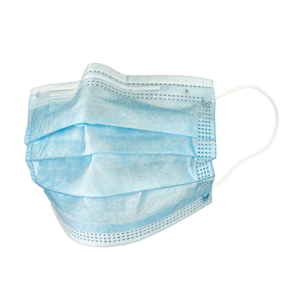 Gesichtsmaske blau