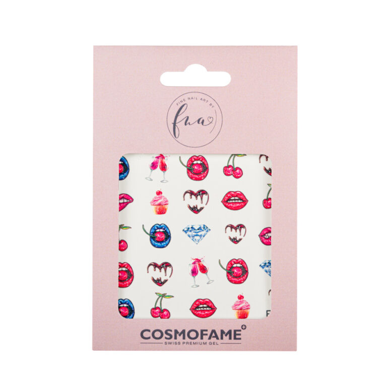 3D Water Decals Lips and Cherries