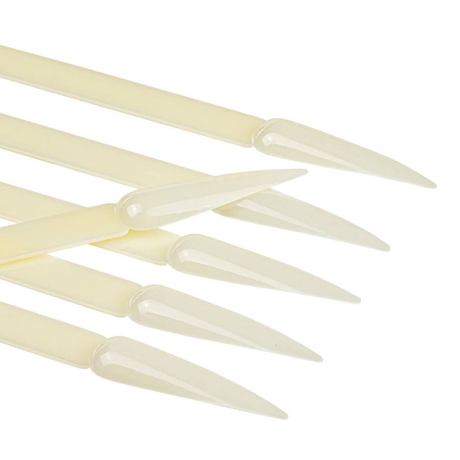 nail art stiletto-tip farbfächer natural