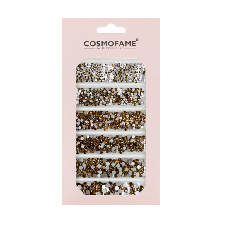 Strass Steine Set Gold