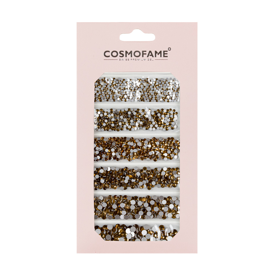 Strass Steine Set Gold