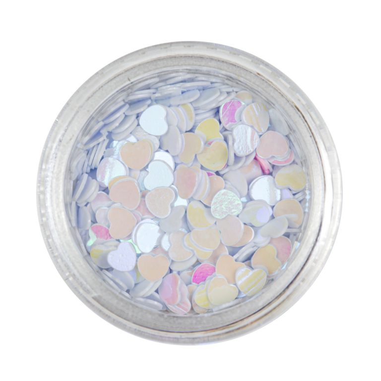 Nailart Heart Accessoires Weiss