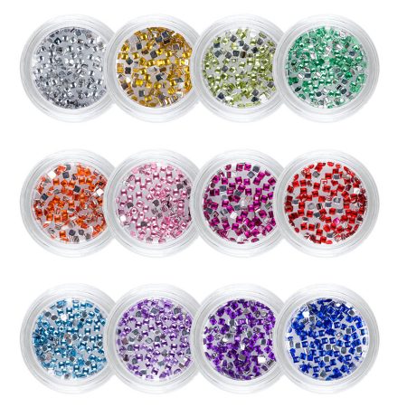 Strass Steine Set Quadrate