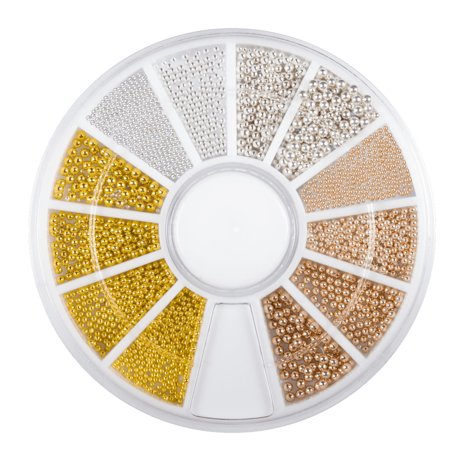 Nailart Metallperlen Rondell