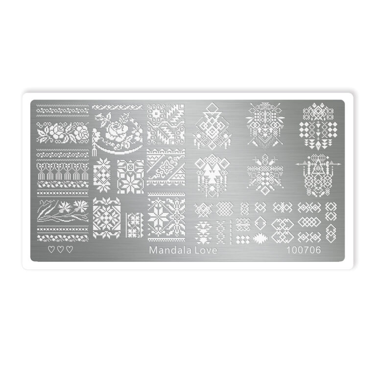 Template Mandala Love Henna