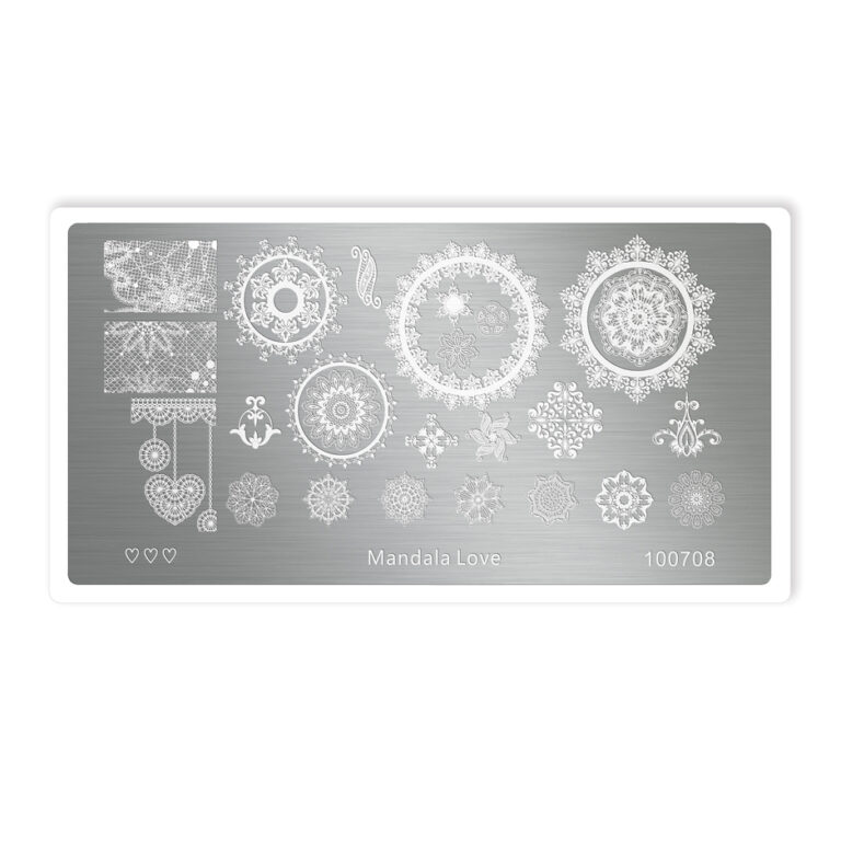 Template Mandala Love Crystals