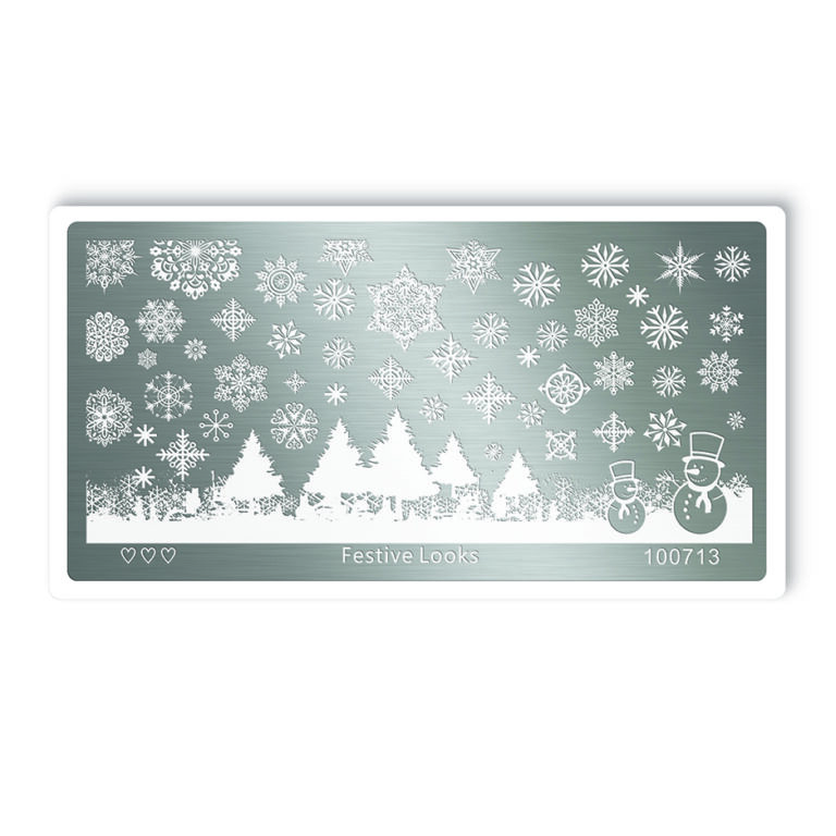 Template Festive Looks - Snowflakes