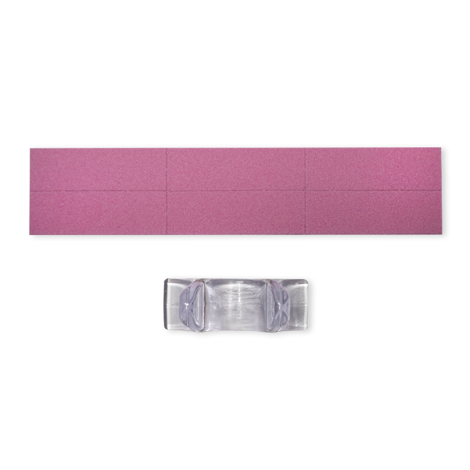 Transparentes Bufferboard und Buffer-Pads 12er-Pack - Set