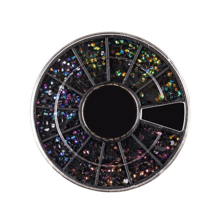 Strass Karussell Hematit