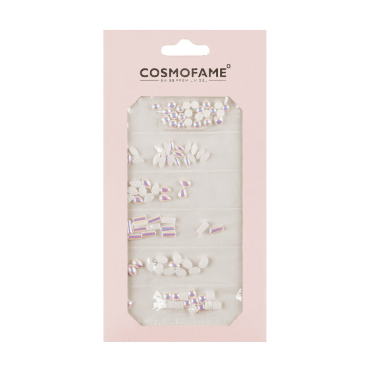 Nailart Strass Steine Set glass nail white