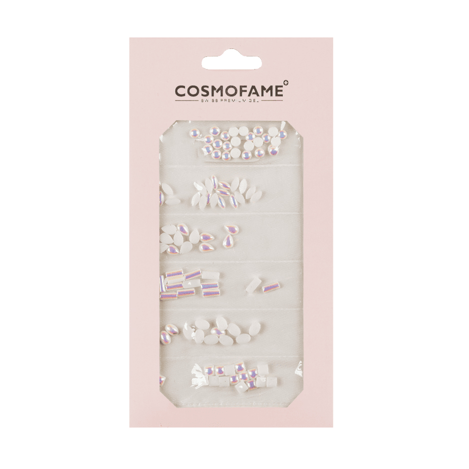 Nailart Strass Steine Set glass nail white