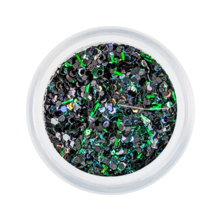Magic glitter black green