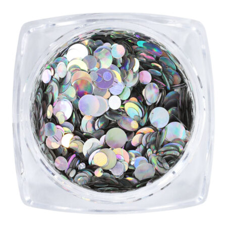 Glitter Flakes Silver #1