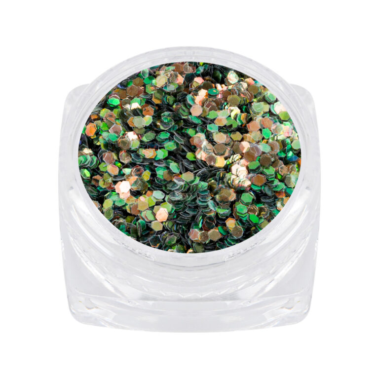 magic glitter pastel bronze-green
