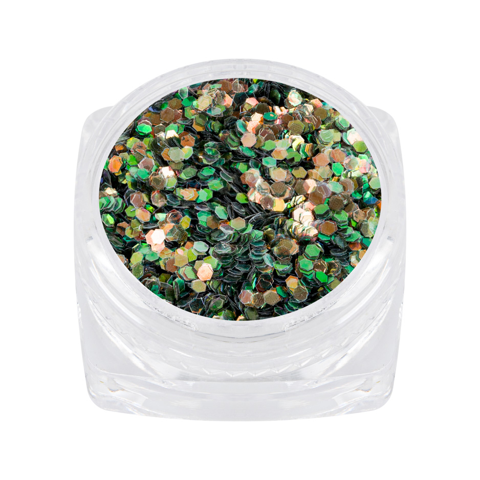 magic glitter pastel bronze-green