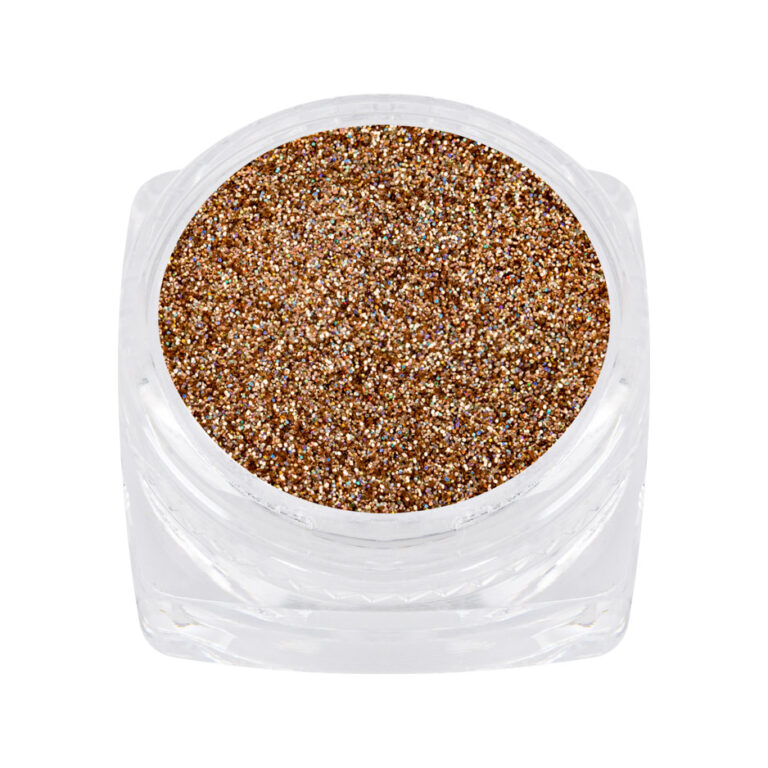 holographic glitter light bronze
