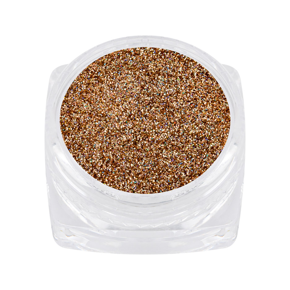 holographic glitter light bronze