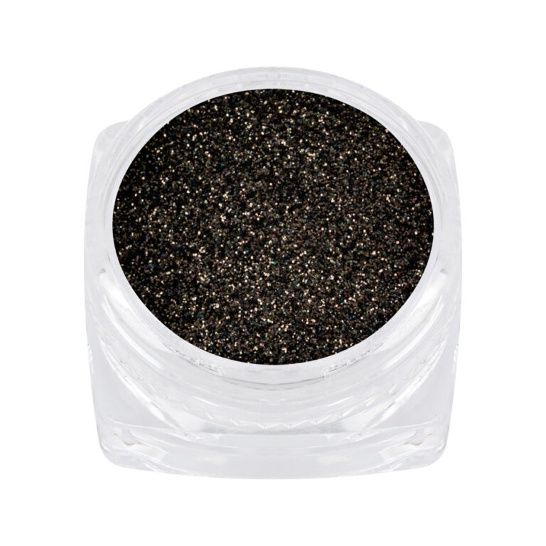 holographic glitter black